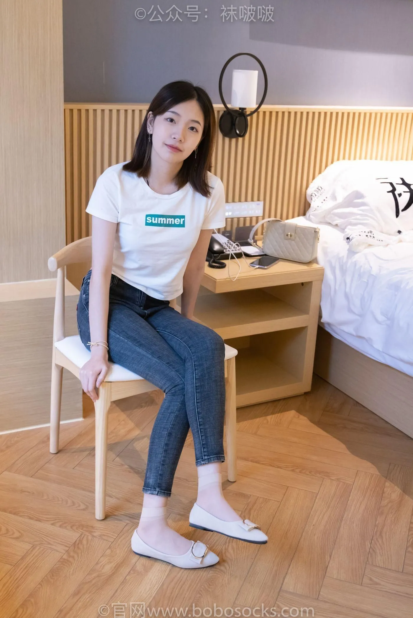 [BoBoSocks袜啵啵]NO.063 小甜豆-平底鞋、短肉丝 [155P]插图4
